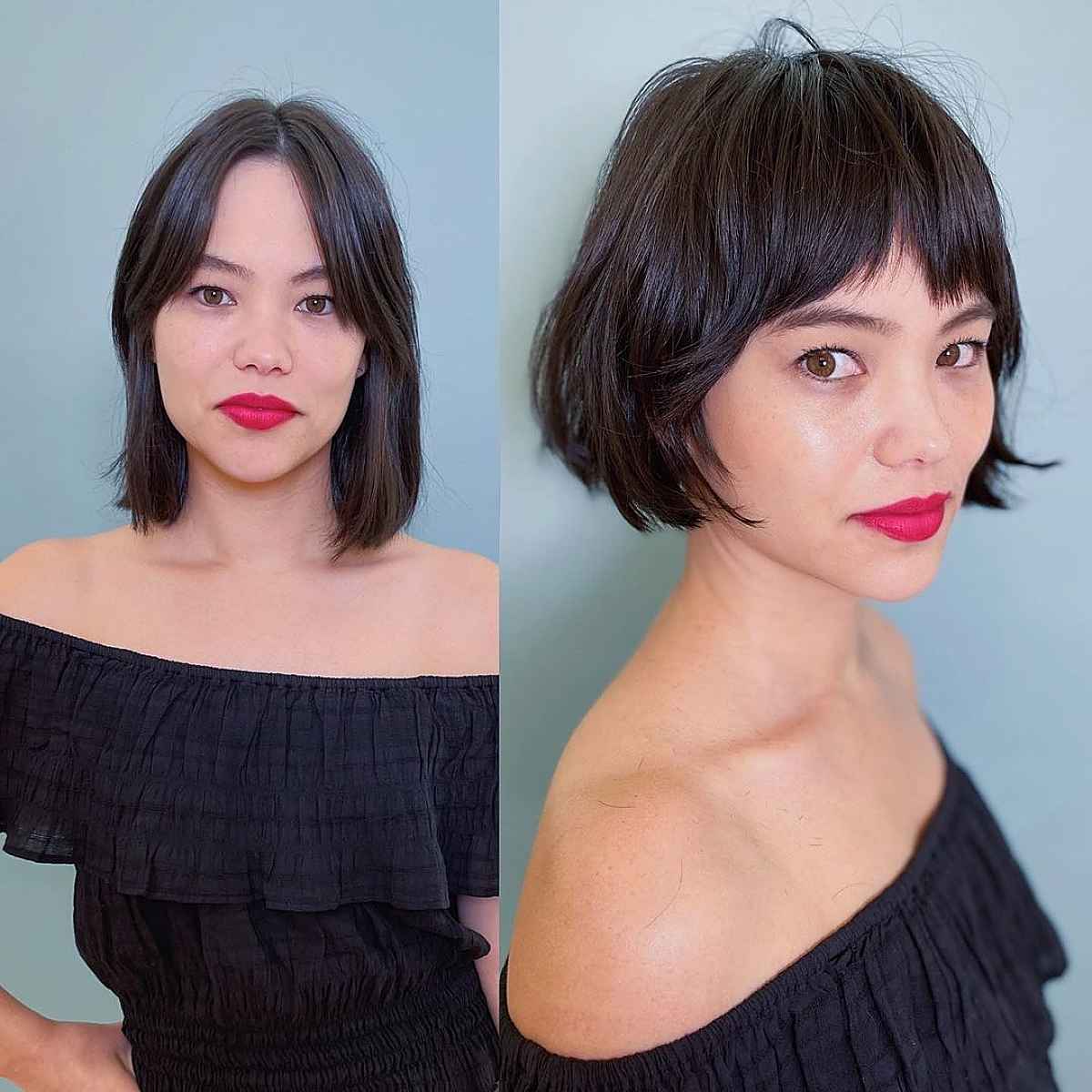 the layered french bob
