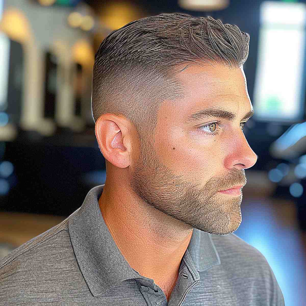 The Modern Crew Cut with a High Fade for Guys