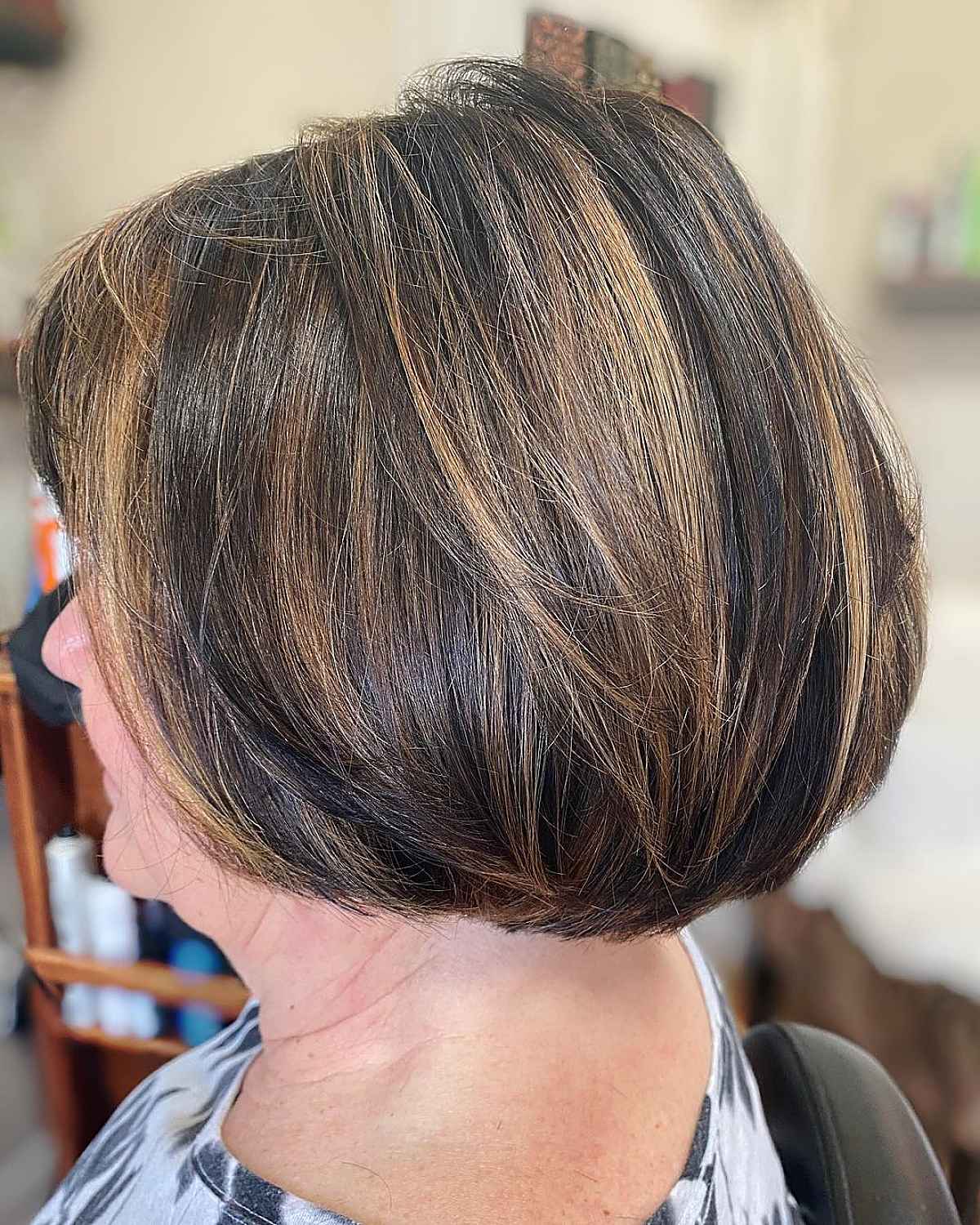 The modified wedge haircut for women 60+