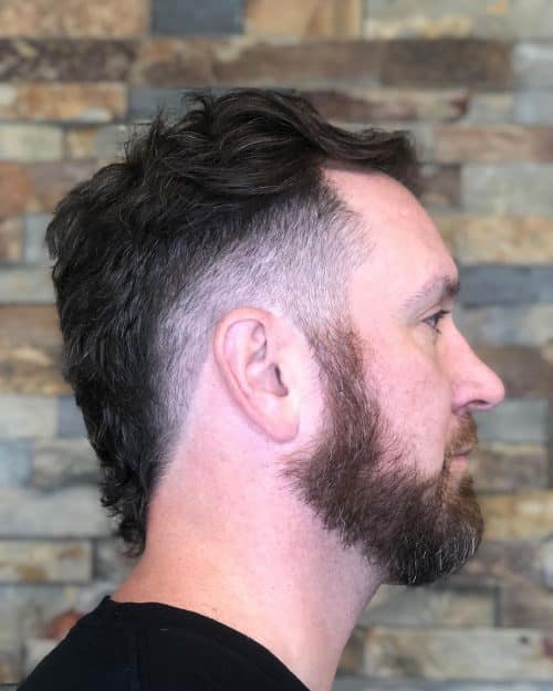 Noteworthy Low Mohawk Taper Fade with an Undercut