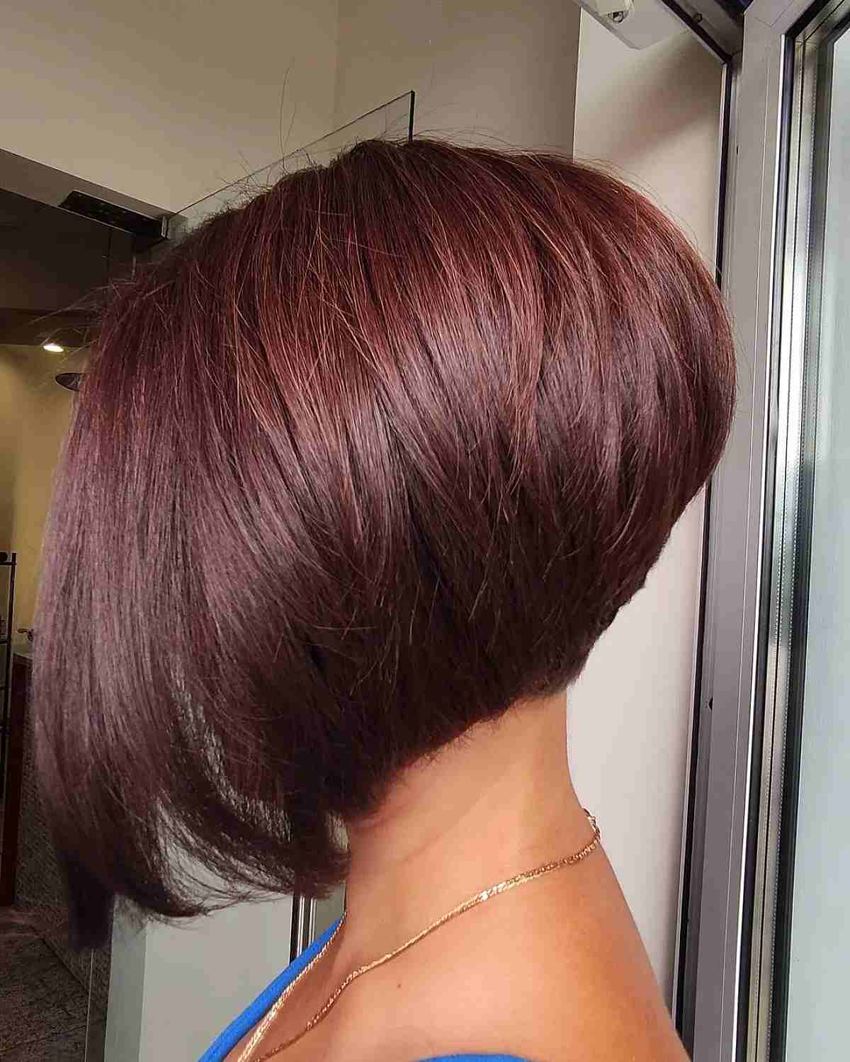 The Perfect High Stacked Maroon Bob