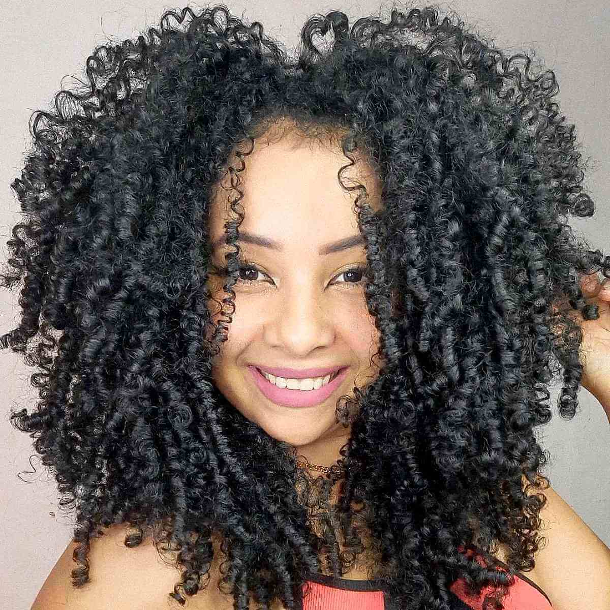 Thick 3C Spiral Curls for African-American Hair