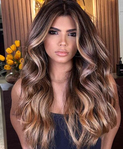 53 Lovely Dark Brown Hair With Highlights For 2025