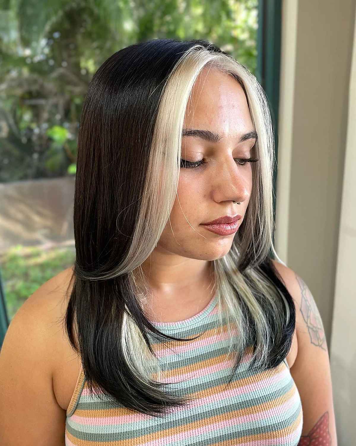 Thick Money Piece for Mid-Length Hair