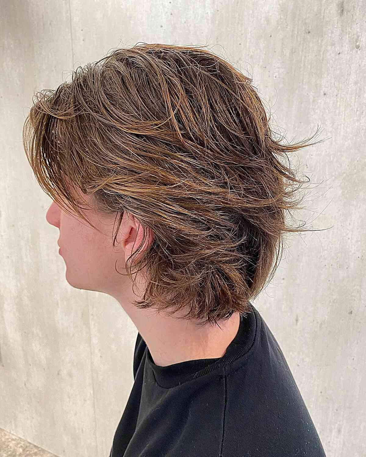 Thick Surfer Hair with an Undercut For Men