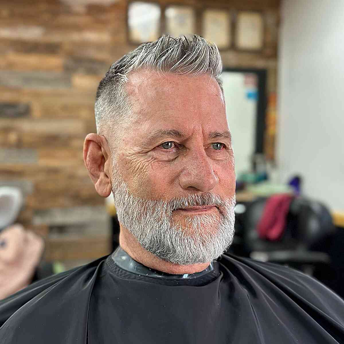 Thin Silver Fox Haircut for Men