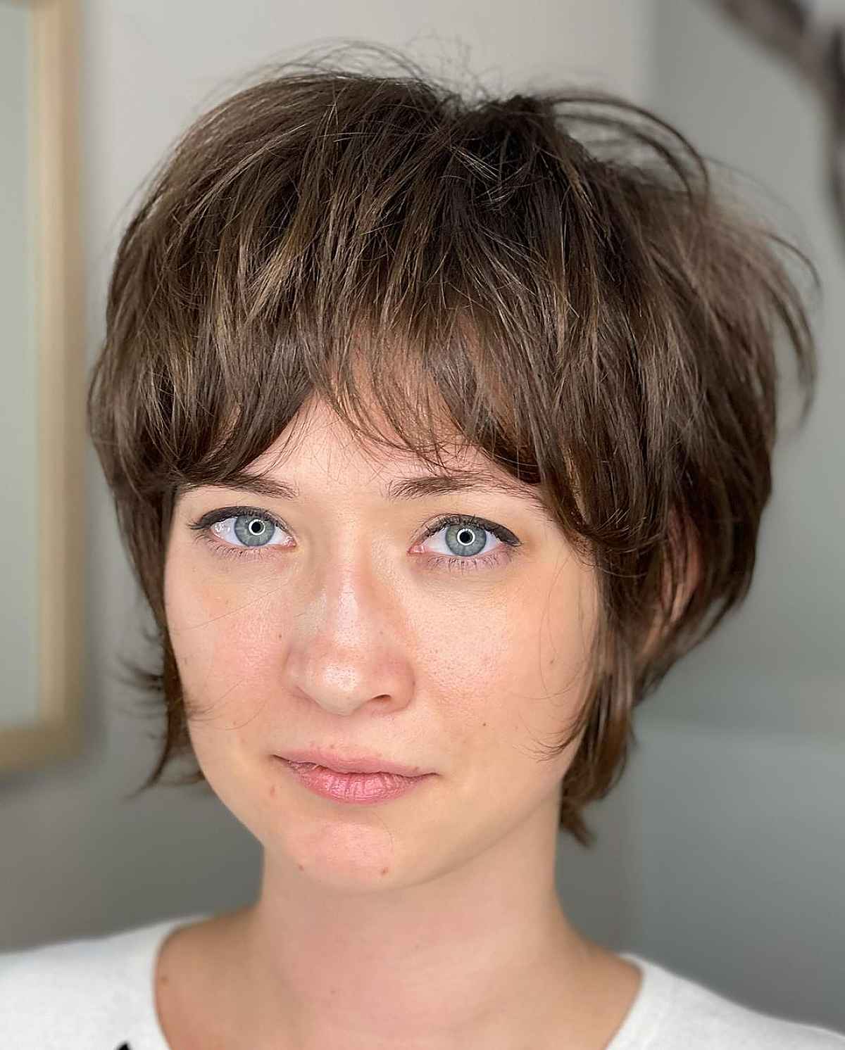 Tousled Pixie Bob with Bangs