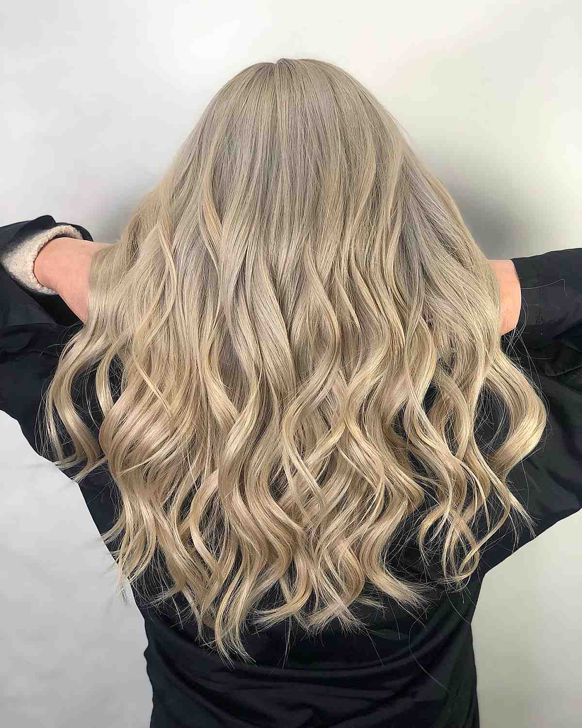 tousled smooth curly waves