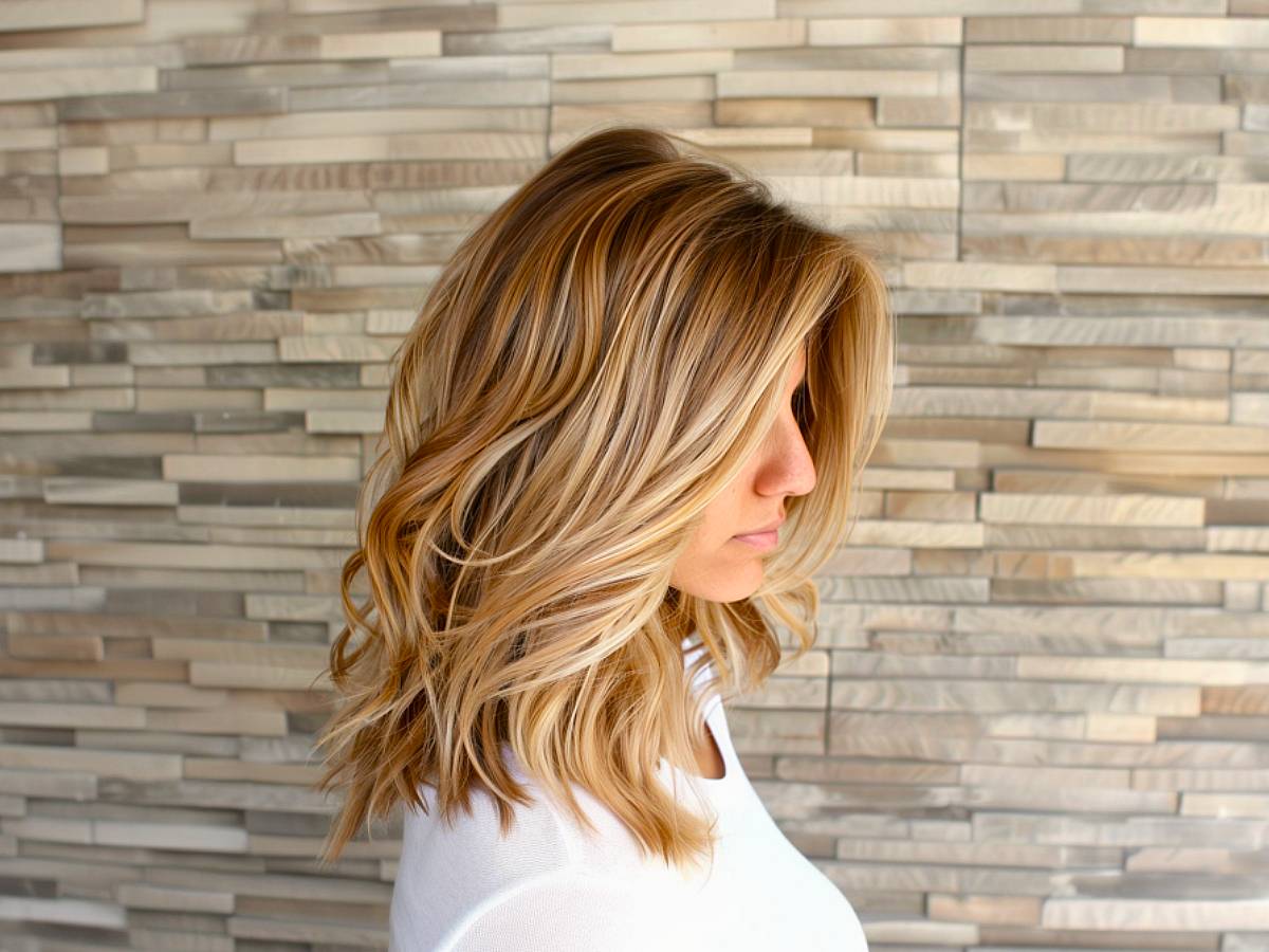 Trending blonde highlights for women