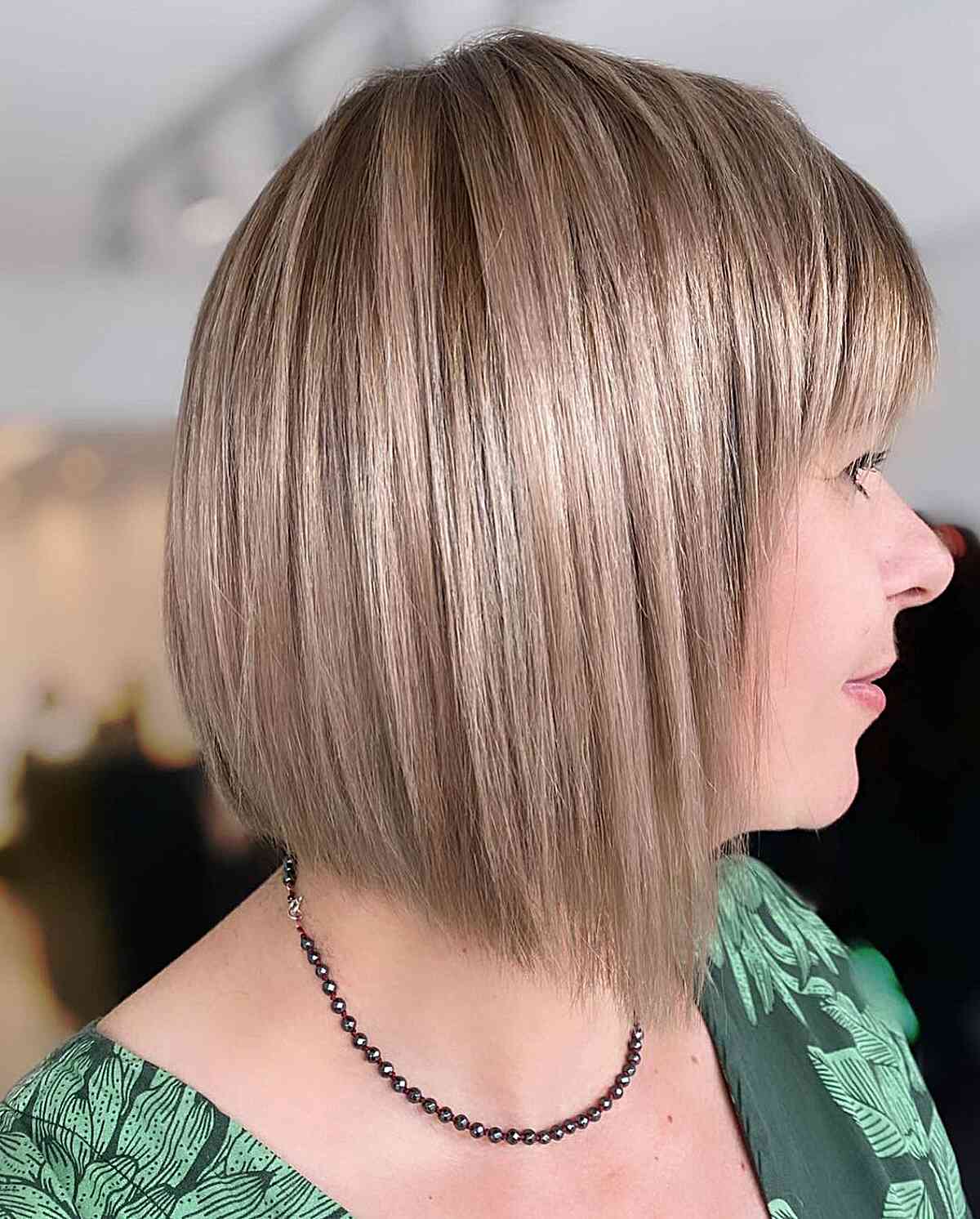 Trendy A-Line With a Fringe Different Hairstyle