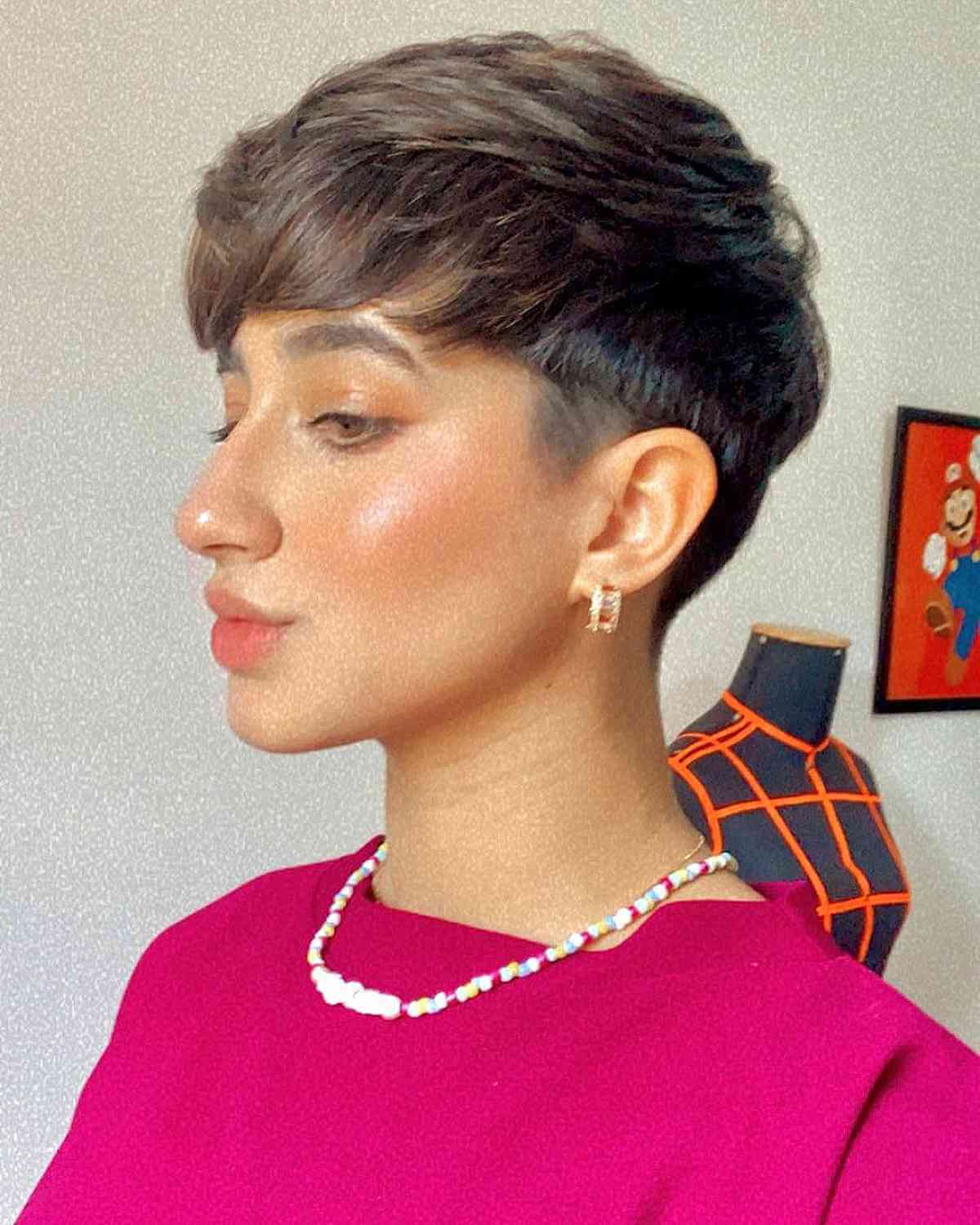 Trendy Pixie with an Undercut and Layers