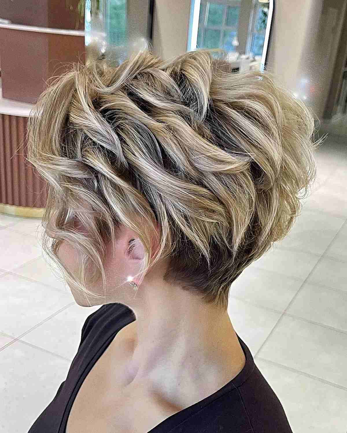 Trendy Pixie with Layers and Balayage