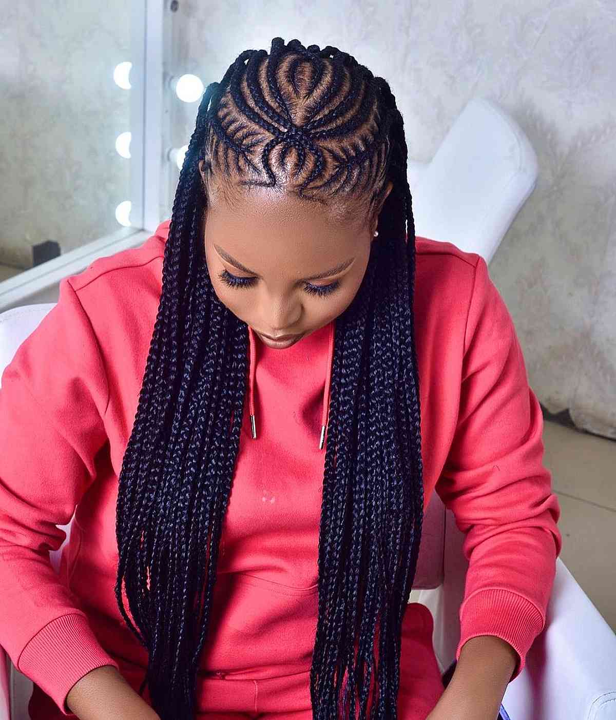 Trendy Protective Braids for Long Hair