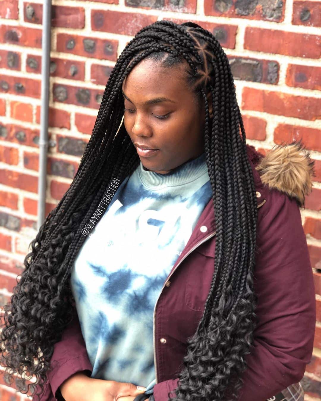 22 Exceptional Triangle Box Braids To Try Now