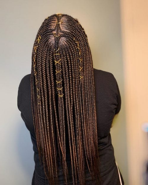 Beautiful fulani tribal braids