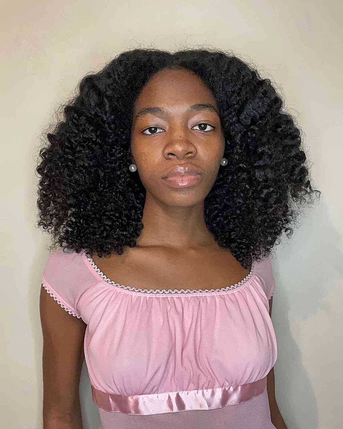 Twist Out for Collarbone-Length Thick Curly Hair