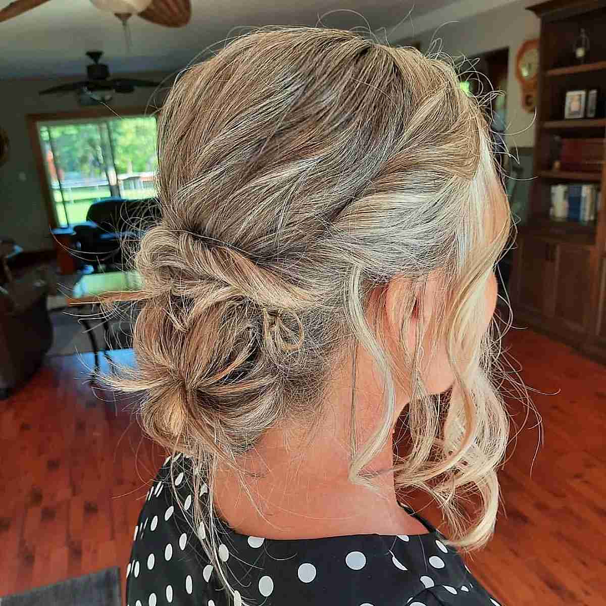 Twisted Bun for the Mother of the Bride