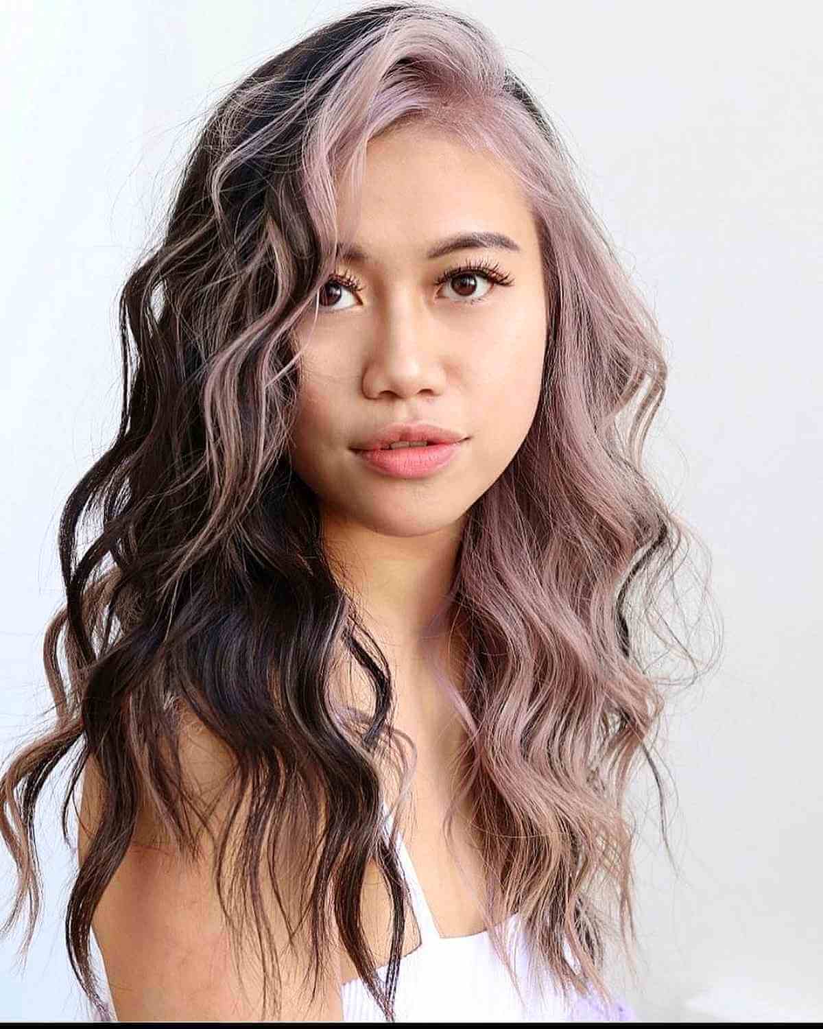 Two-Toned Hair with Beach Waves