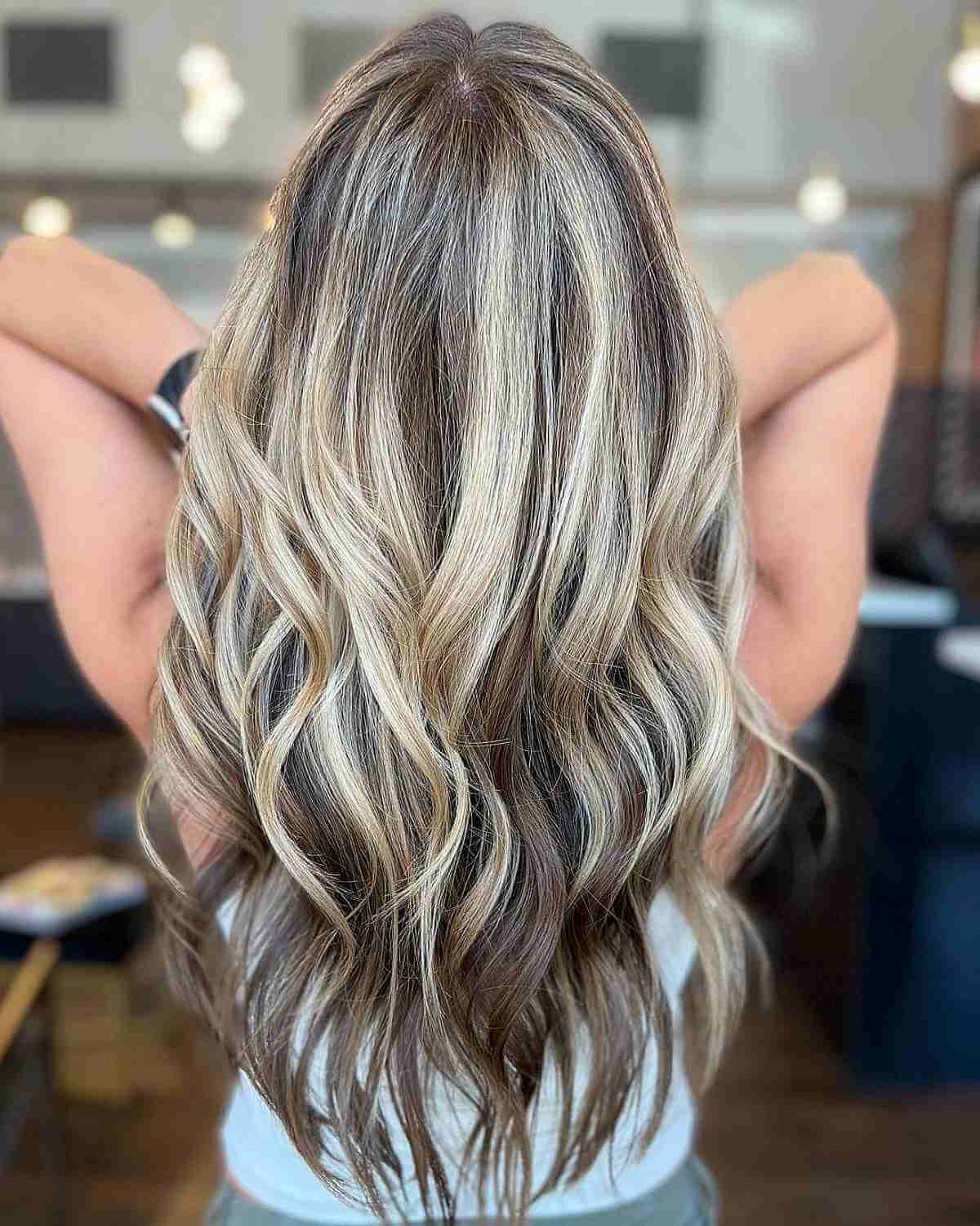 Two-Toned Layers on Extra Long Hair
