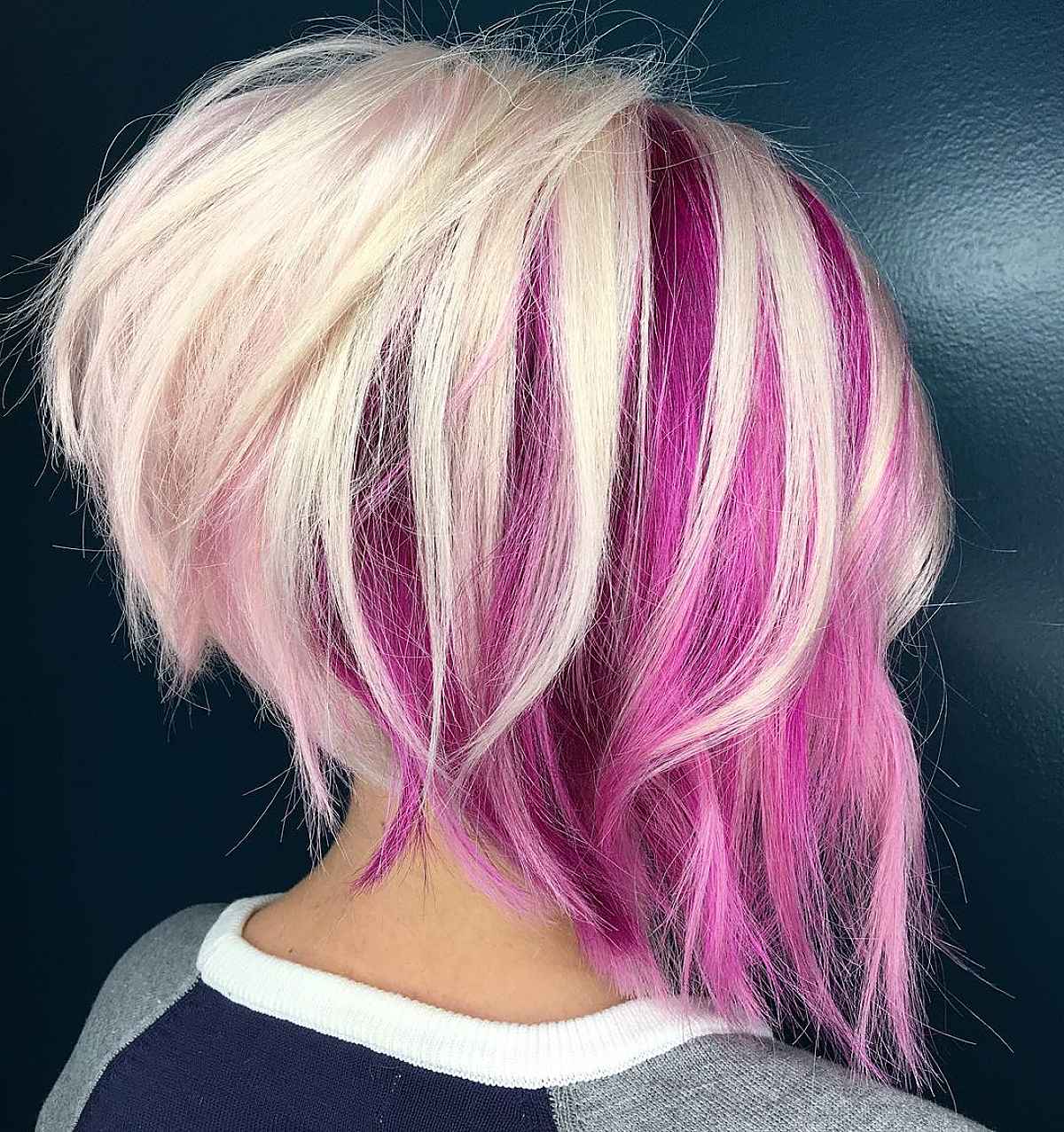 Two-Toned Stacked Haircut