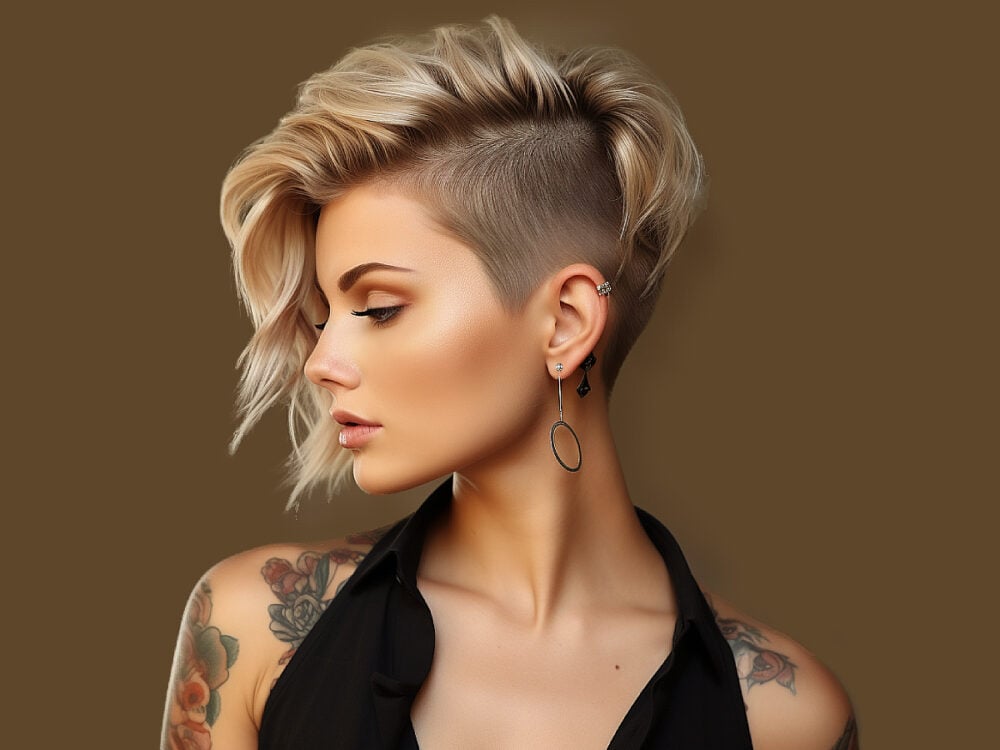 8. "Short Blonde Punk Hair with Undercut" by Hairstyle Hub - wide 3