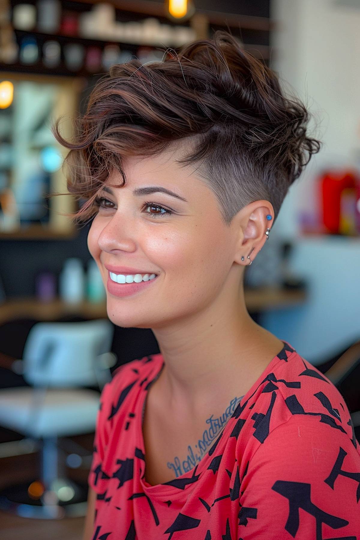 Undercut pixie cut