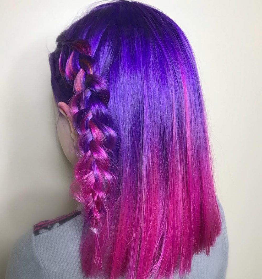 Unicorn Ombre hairstyle