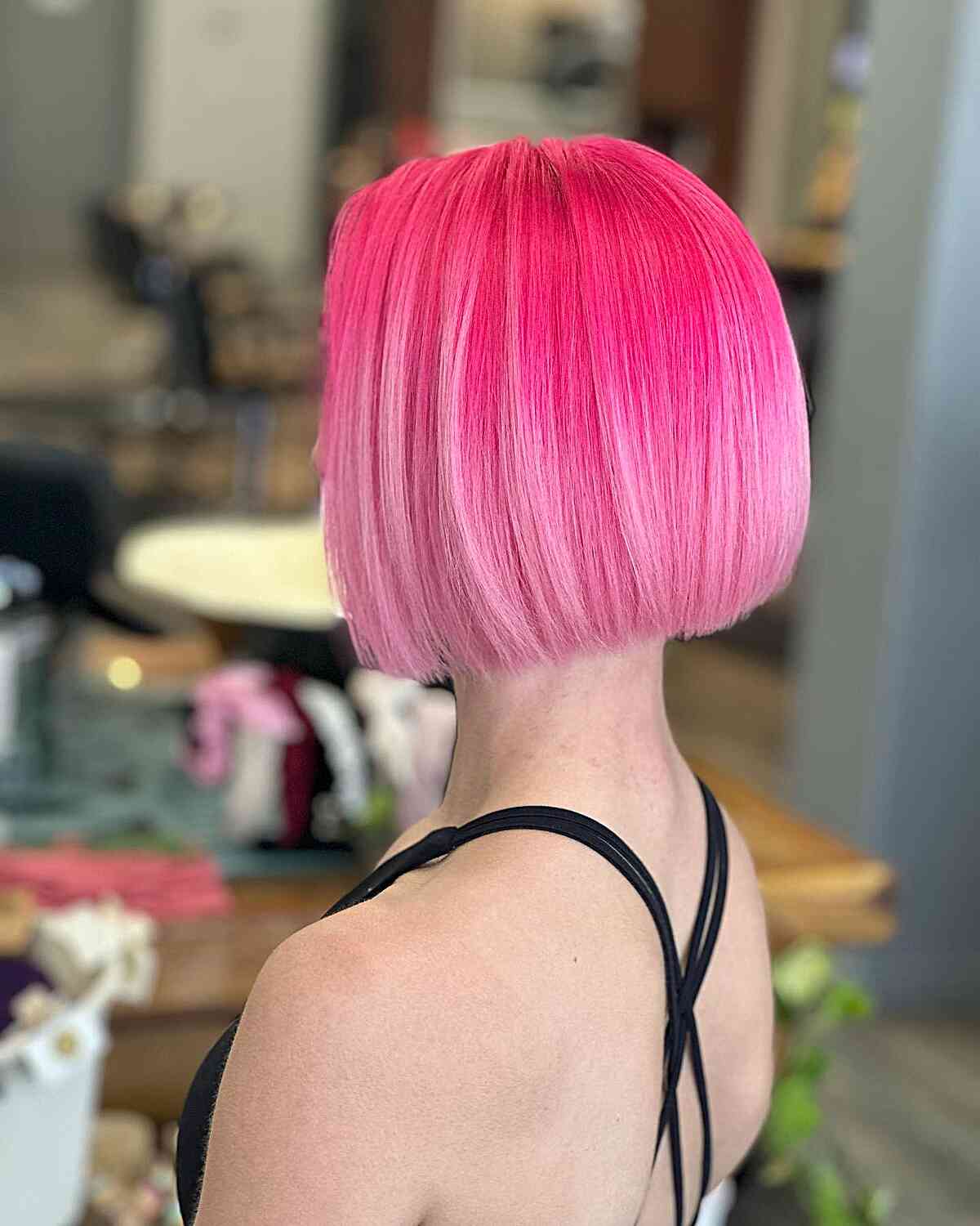 Unicorn Pink Ombre for Short Hair