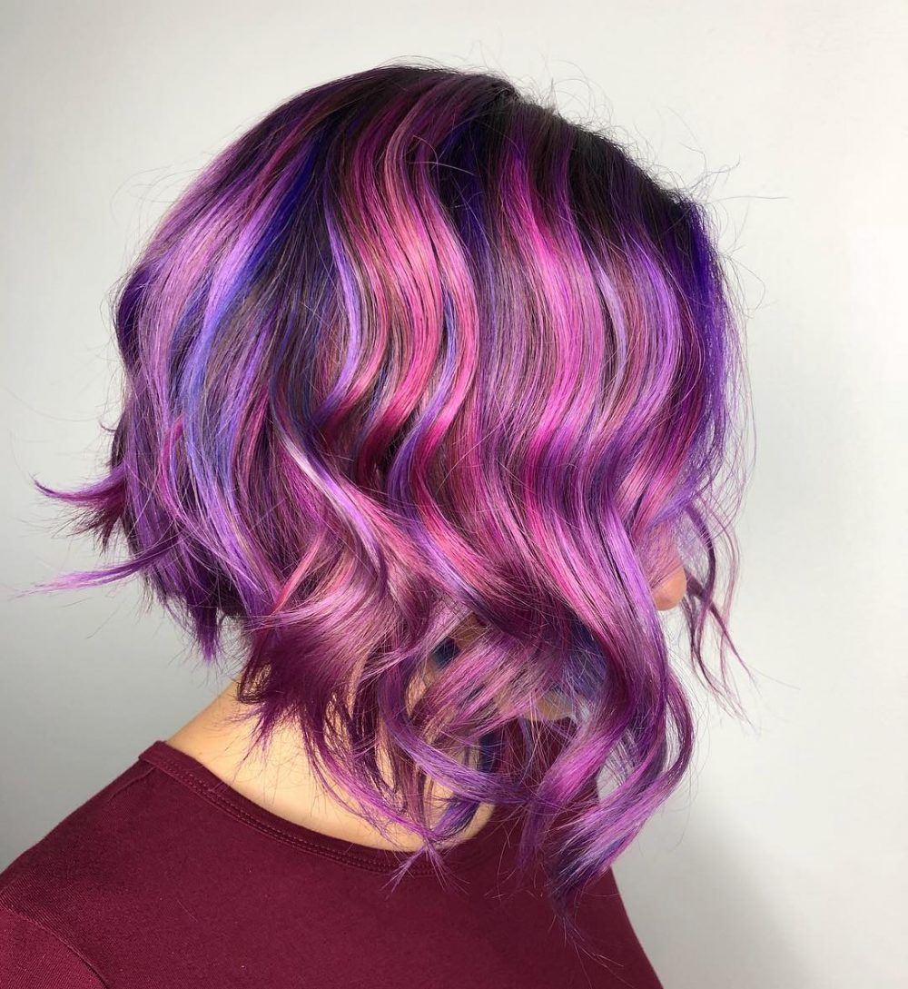 Unicorn Pink Ombre for short hair