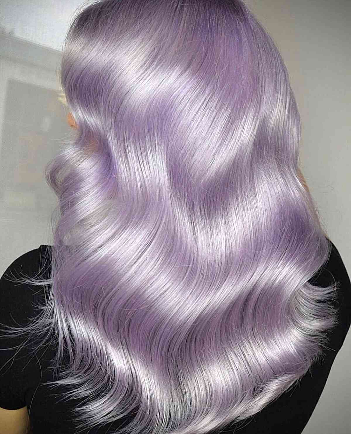 Unicorn White Purple Hair Color