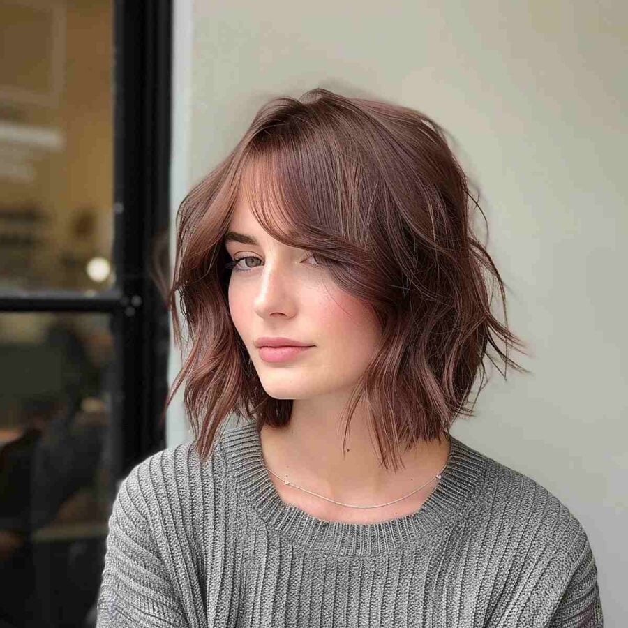 42 Flattering Short Hairstyles for Long Faces in 2024