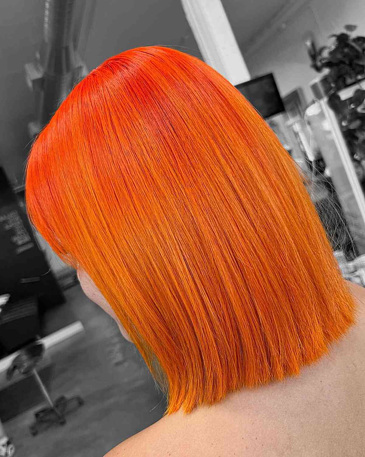 Very Bold and Solid Orange Hair