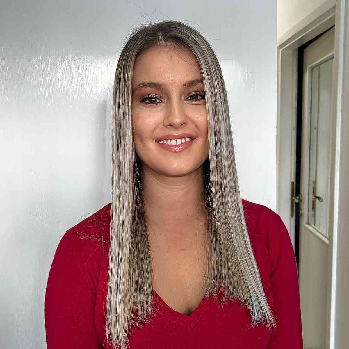Very Fine Medium to Long Blunt Cut for Straight Hair