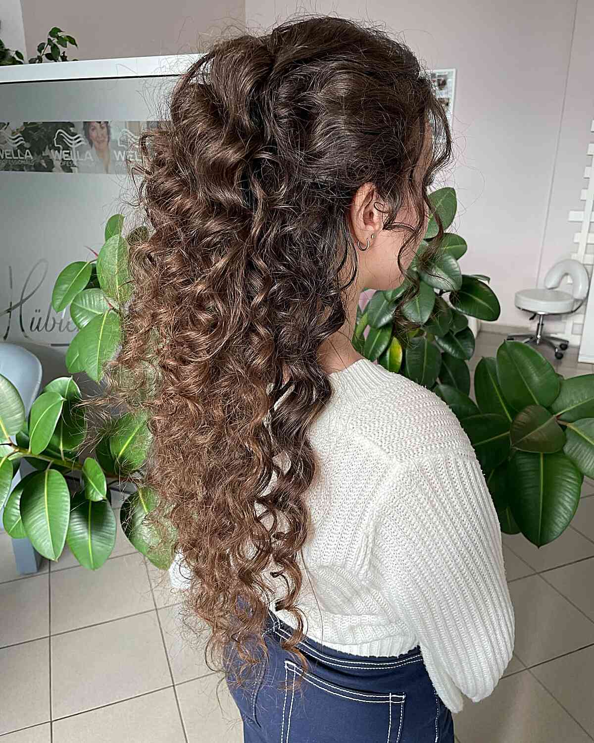 Very Long Curly Down-Do for Prom