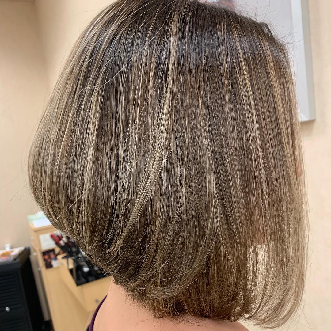 Very Long Stacked Bob for Thin Hair