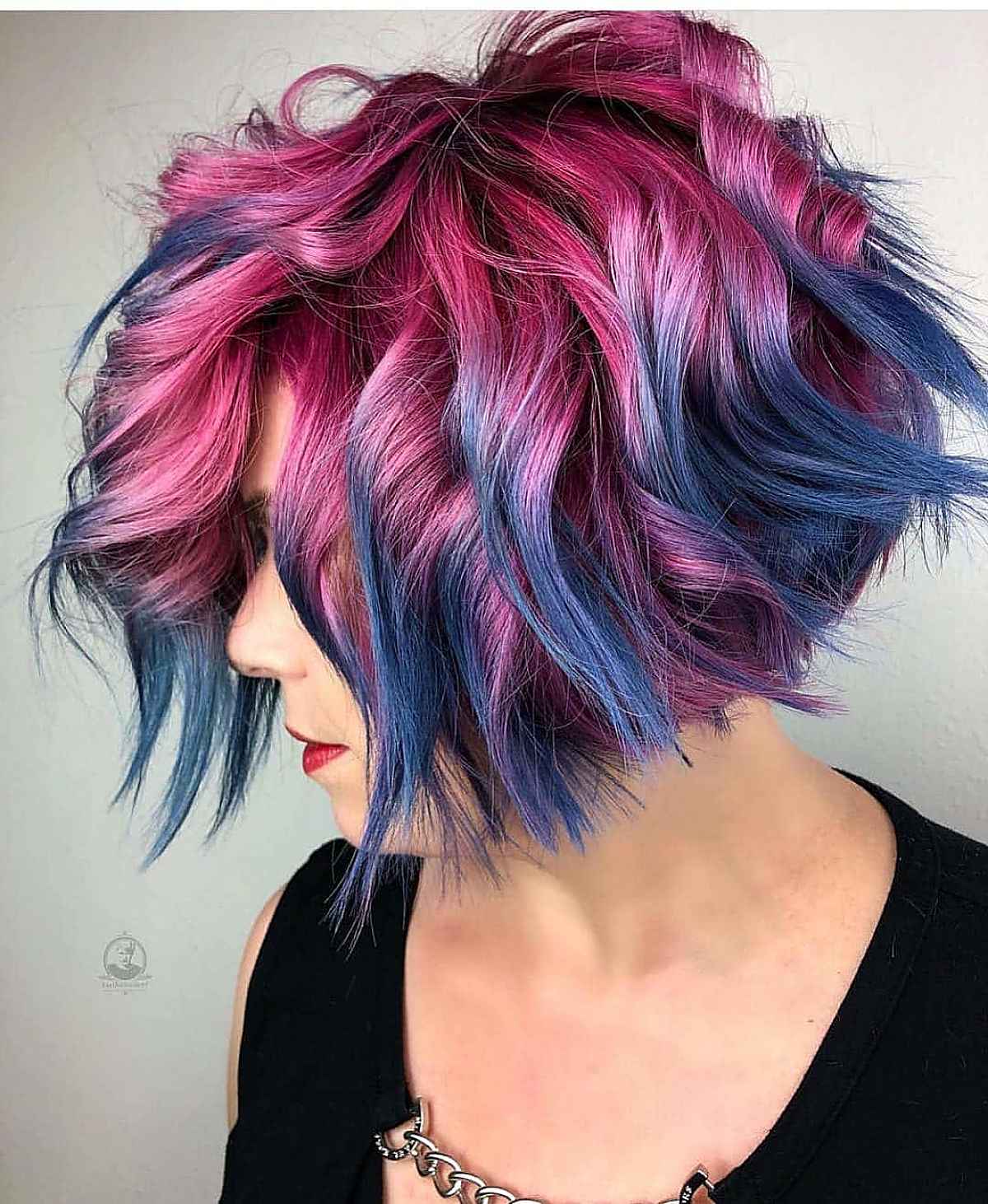 Very Short and funky inverted bob