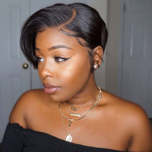 Very Short Bob Hairstyle for Black Woman