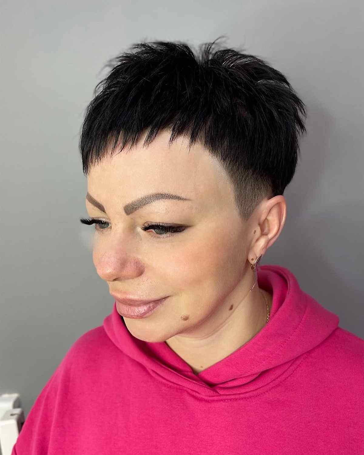Very Short Disconnected Pixie Crop with Piece-y Layers