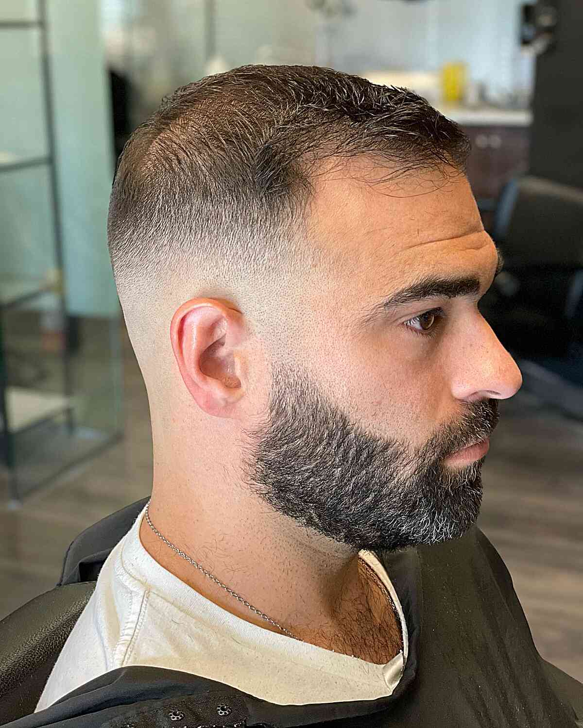 Very Short Faded Hair on Thin Hair for Men
