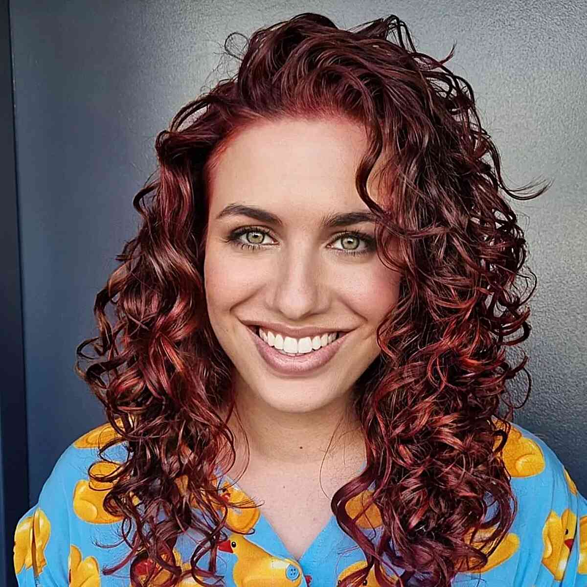 Vibrant and Stunning Mahogany Curls
