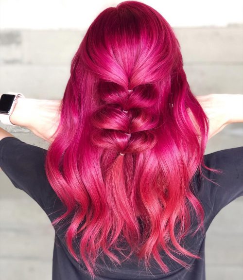 Ignite your style with the captivating allure of red-violet hair! Dive ...