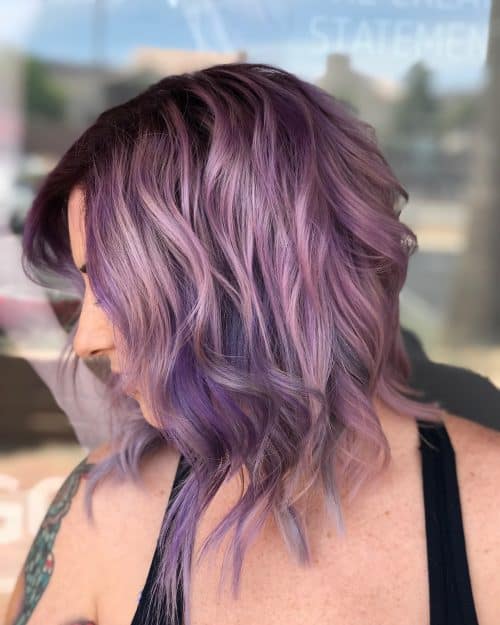 17 Hottest Silver Purple Hair Colors of 2023