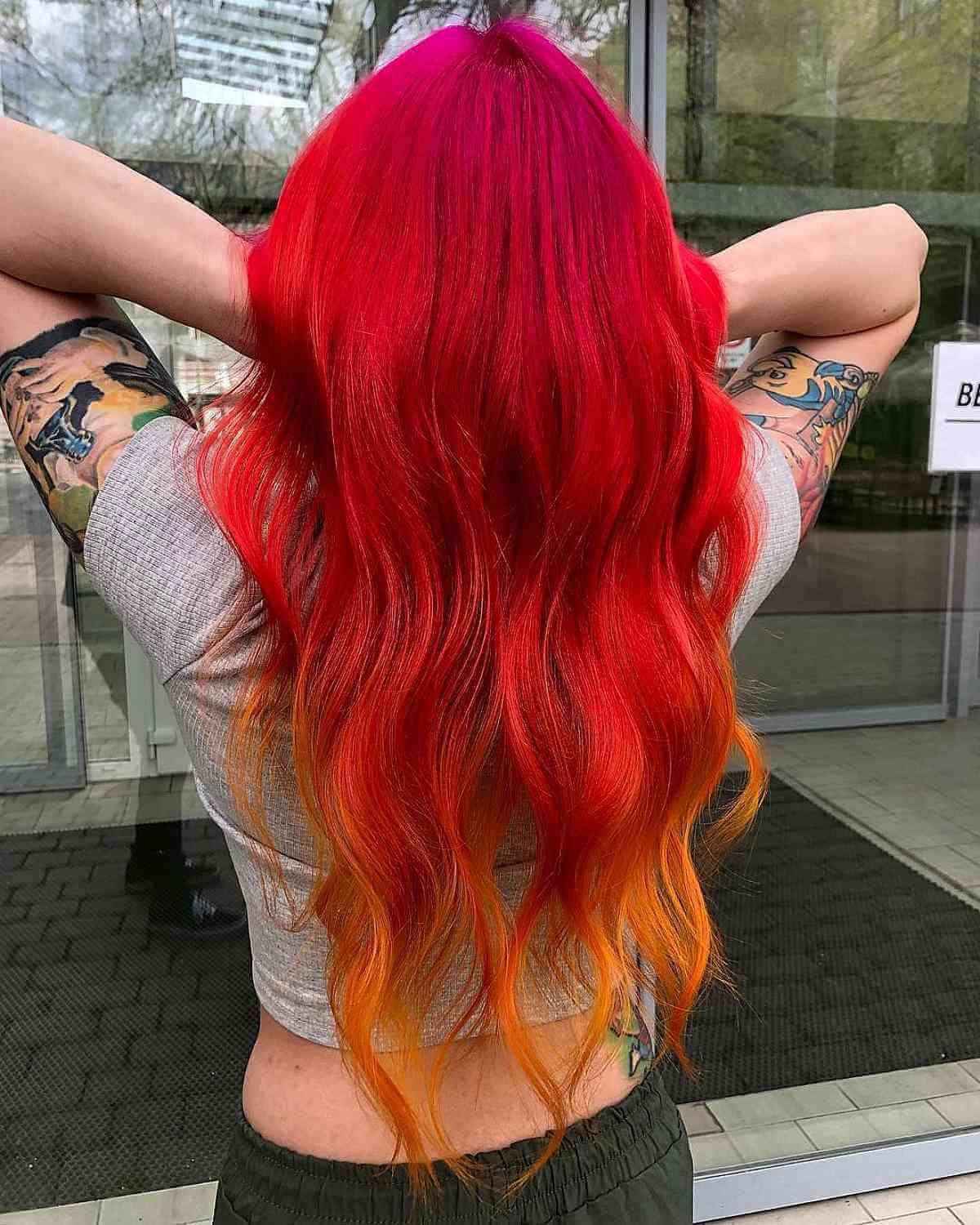 Vivid Cocktail Red Hair Color for Summer