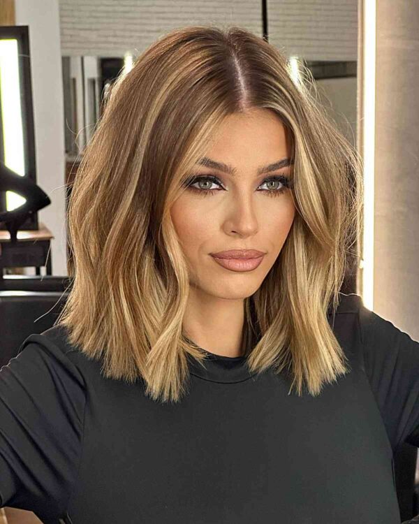 49 Trendiest Long Blunt Bob Haircuts for a Sleek New 