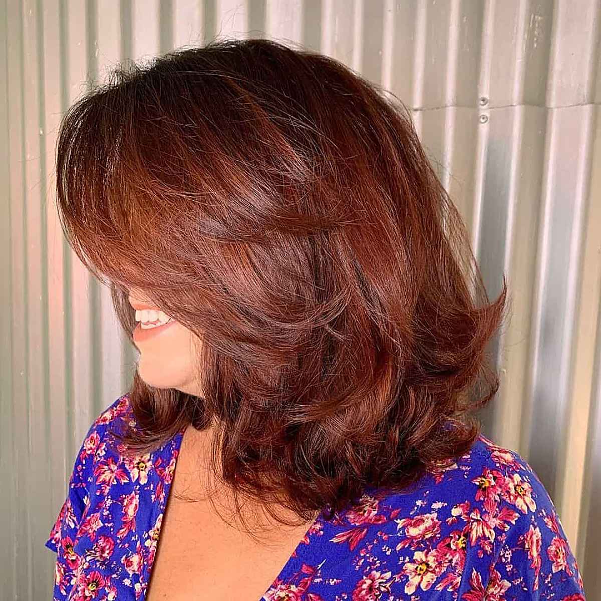 Warm Chestnut Fall-Inspired Hair Color