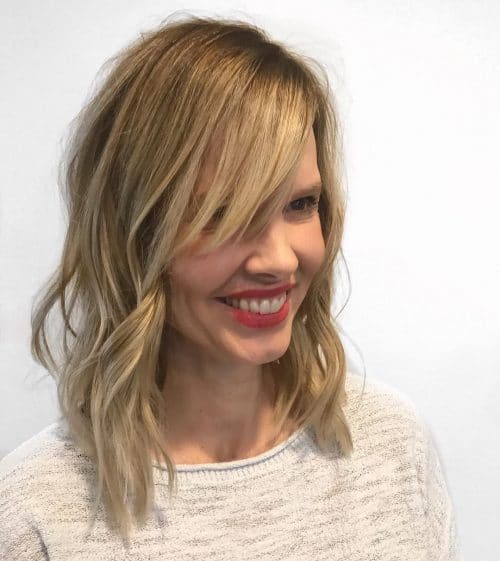 Getting side bangs is a slap-up agency to completely modify upward your style 20 Flattering Hairstyles amongst Side Bangs for Every Face Shape  Length