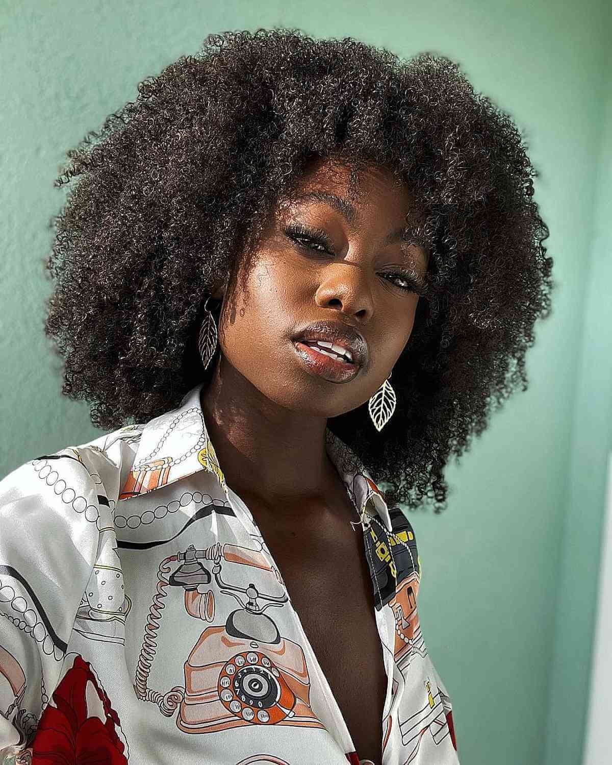 Wash-And-Go Layered Style for Afro