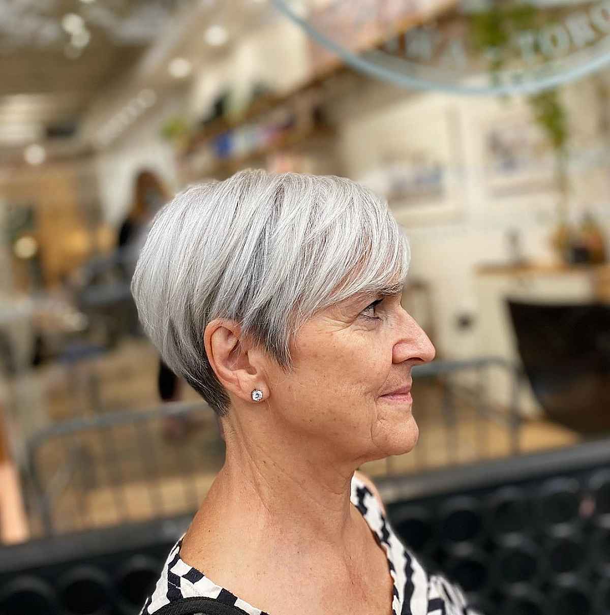 Wash-and-Wear Pixie for Senior Women
