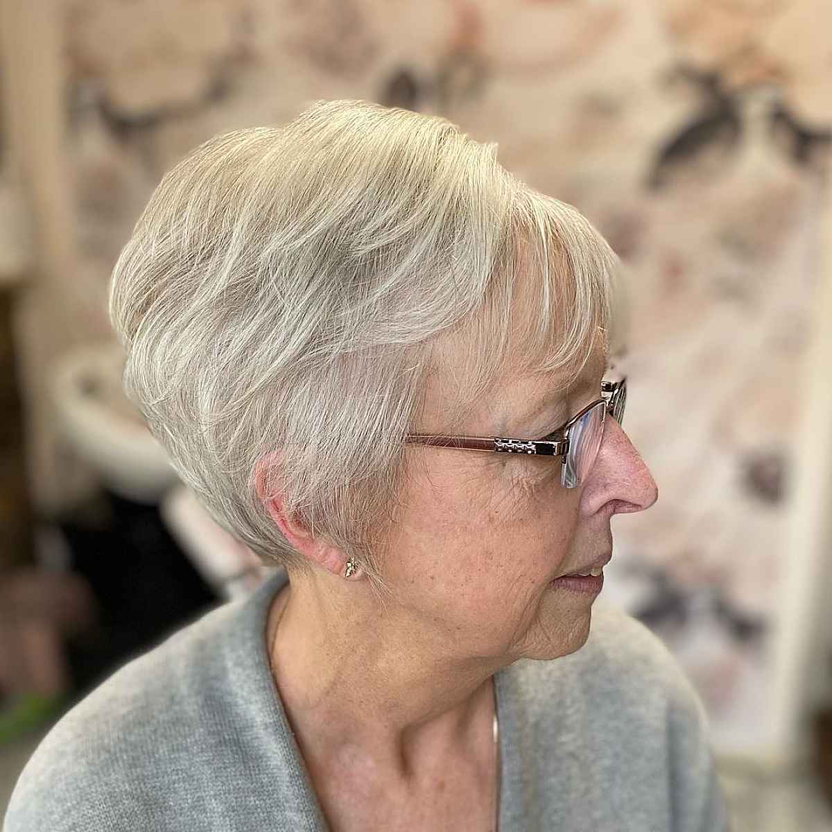 Wash-and-Wear Pixie for Thin Hair for ladies past sixty