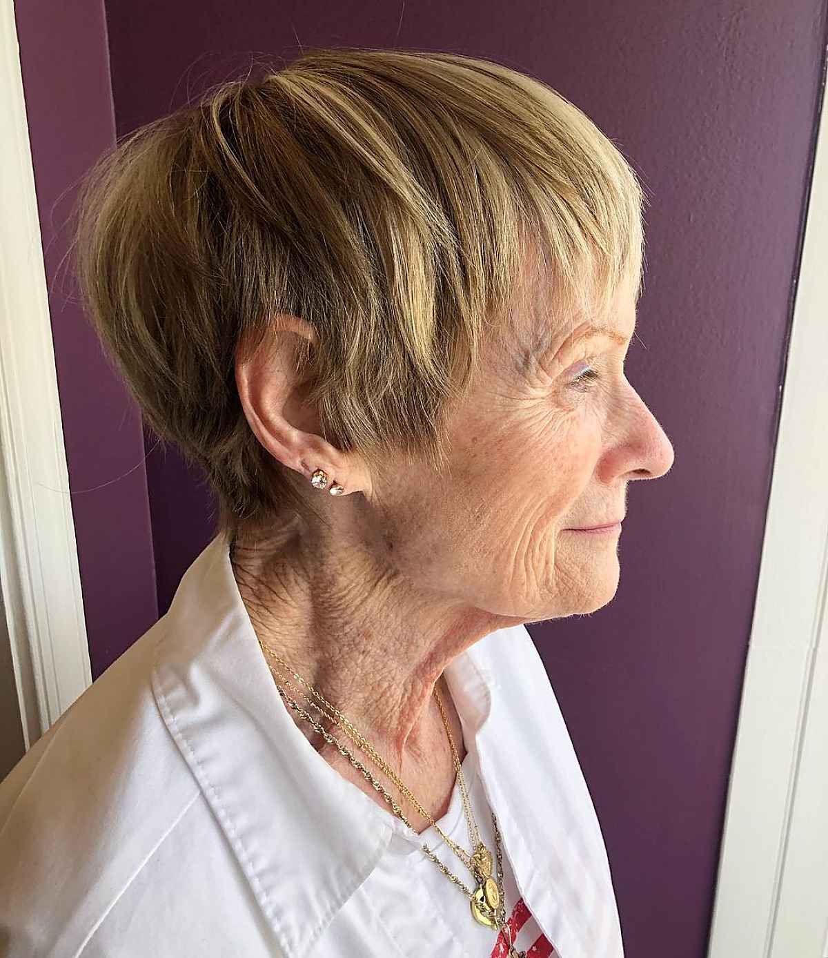 Wash-and-Wear Pixie for women in their 70s